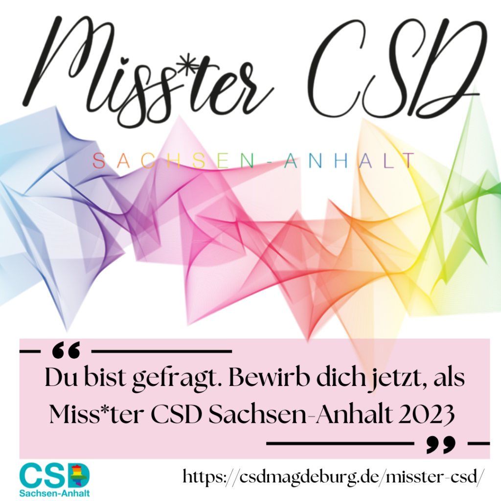 Miss*ter CSD Sachsen-Anhalt – CSD Sachsen-Anhalt